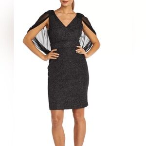 American Princess Sparkling Black Long Sleeve Dress size 10 but it fit size M